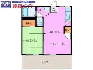 ブランズハッチ【1階】の間取り