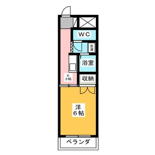 コーポイシカワ【4階】の間取り