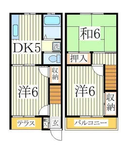 テラス今泉の間取り