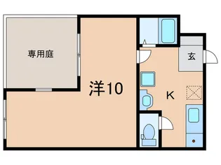 ギャラリティ白晃【1階】の間取り