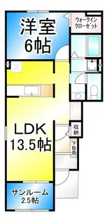 リヴィエールII【1階】の間取り