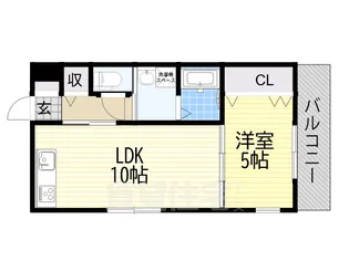 グランシャリオ招提1【1階】の間取り
