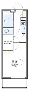 レオパレスRIVER LAND【1階】の間取り