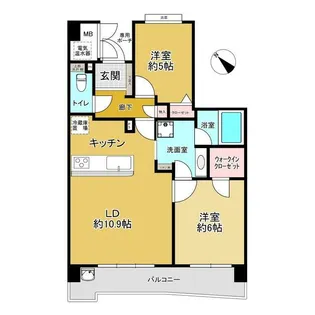 パインズマンション南柏クリエール【6階】の間取り