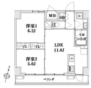LAGURUS大宮【11階】の間取り