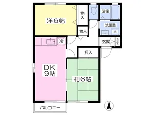ショーリン弐番館【2階】の間取り