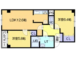 エステリオン【5階】の間取り