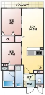 WSレジデンス【2階】の間取り