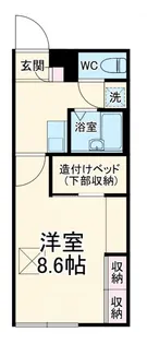 レオパレスオークス東金【2階】の間取り