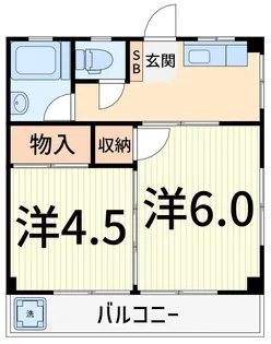 アサイハイツ【2階】の間取り