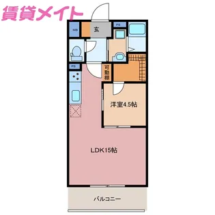 ジアソーレ・やなぎ【3階】の間取り