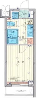 ルーブル溝の口【4階】の間取り