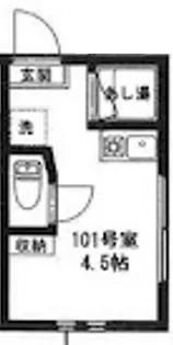 アーバンプレイス池袋7【1階】の間取り