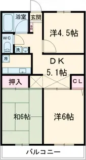 ラフィナート忠生【2階】の間取り