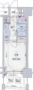 サクシード大須観音駅前【4階】の間取り