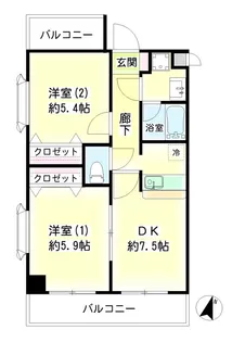 第23新井ビル【7階】の間取り