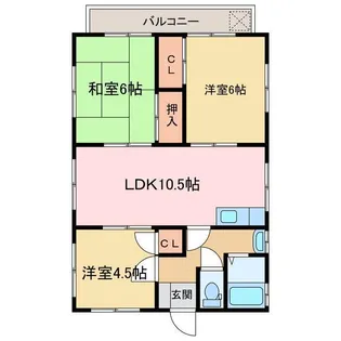 メゾン戒田【2階】の間取り