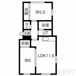 西町コート【2階】の間取り