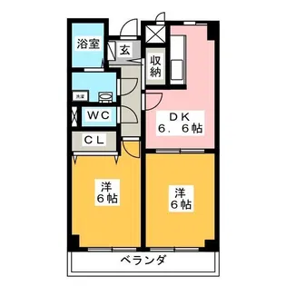 ルヴォワール【2階】の間取り