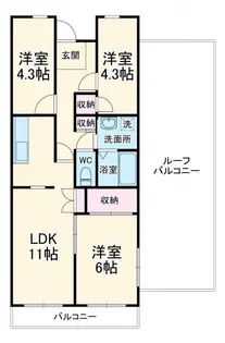 桜館3【4階】の間取り