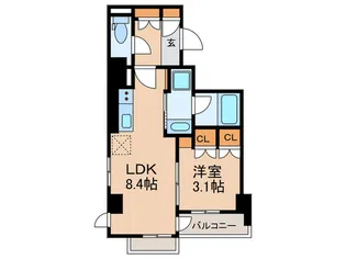 フレシア赤塚新町【3階】の間取り