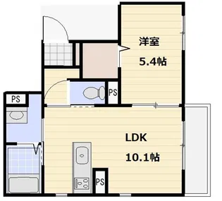 ラフィーネ奥池【3階】の間取り