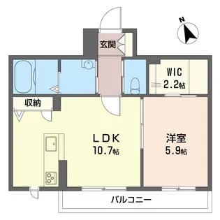 メビウス【2階】の間取り
