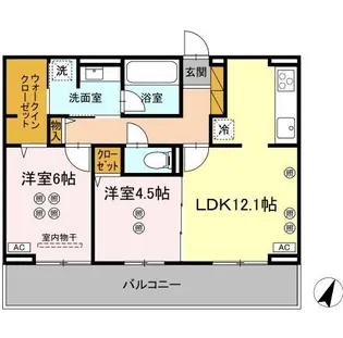 アリッサム 1【2階】の間取り