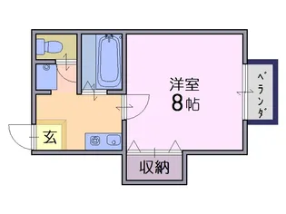 パルコート【2階】の間取り