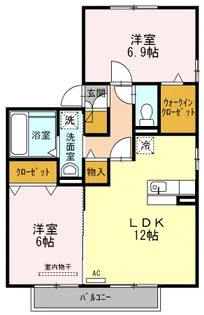 Estate Midorigaoka (エステート緑ヶ丘)【2階】の間取り