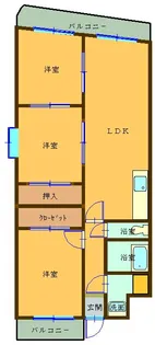 クレール・K【2階】の間取り