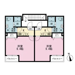 ベルメゾン横浜磯子【3階】の間取り