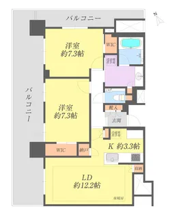 プラウドタワー大泉学園【25階】の間取り