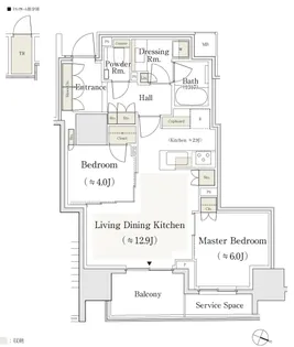パークホームズ日本橋本町【4階】の間取り
