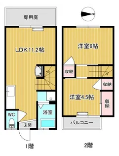 栃木県鹿沼市東町3【一戸建】の間取り