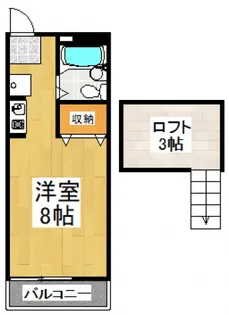 ハイツ野塩【2階】の間取り