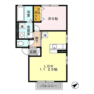 サウスイーストノア【2階】の間取り