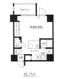 アールレジデンス【4階】の間取り