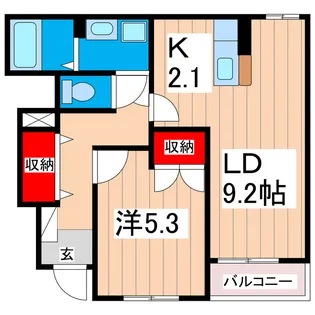 クレアトゥール【1階】の間取り
