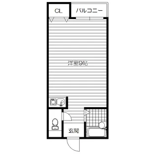 スクエアコート津田【2階】の間取り