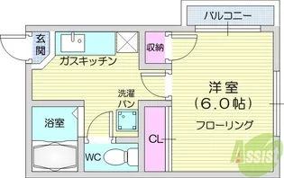 ハウスイレブン【3階】の間取り