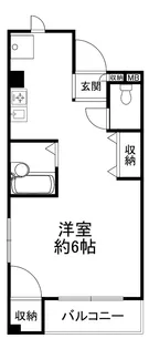 ワイドビュー谷中【3階】の間取り