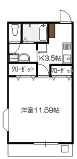サザン27前川ビル【1階】の間取り