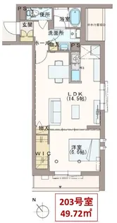 LUXE(ラグゼ)南長崎【2階】の間取り