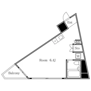 ジェイパーク恵比寿【6階】の間取り