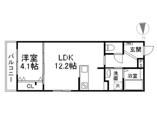 Avenue堀川六角【2階】の間取り
