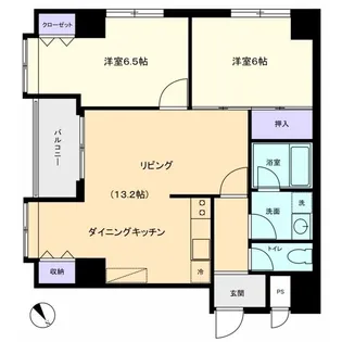 信開トピア高岡【2階】の間取り