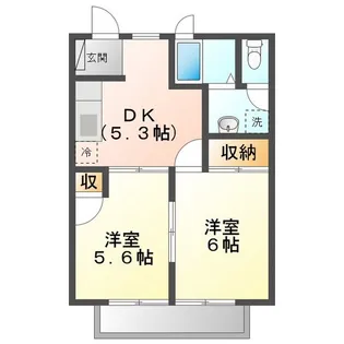 リッツ白梅A館1【2階】の間取り