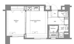 クリオ渋谷ラ・モード【4階】の間取り
