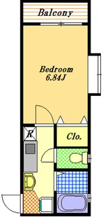 プリンスコート1・2【1階】の間取り